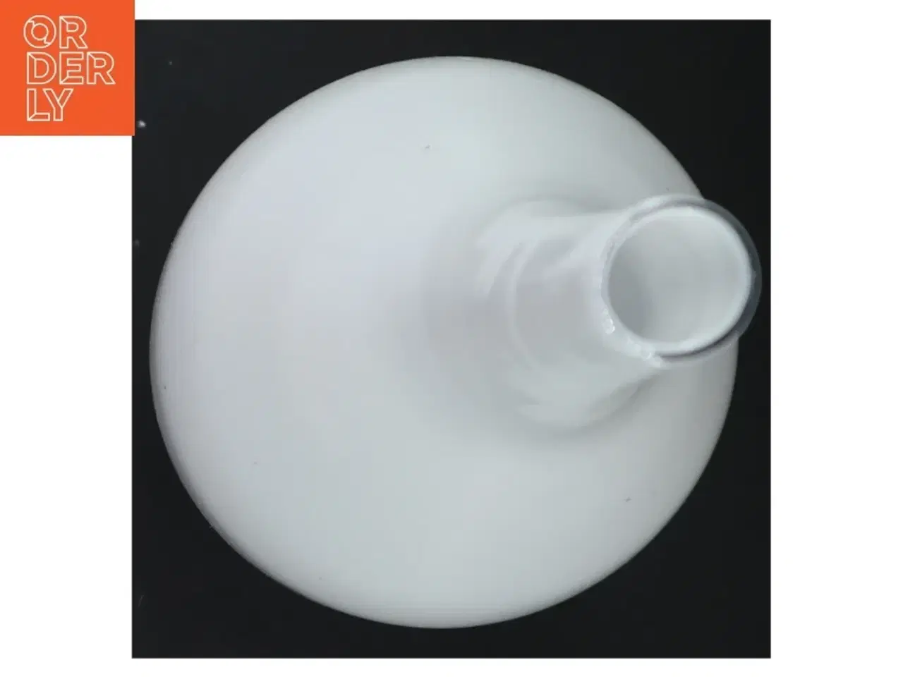 Billede 3 - Hvid vase fra holmegaard (str. 44x11 cm)