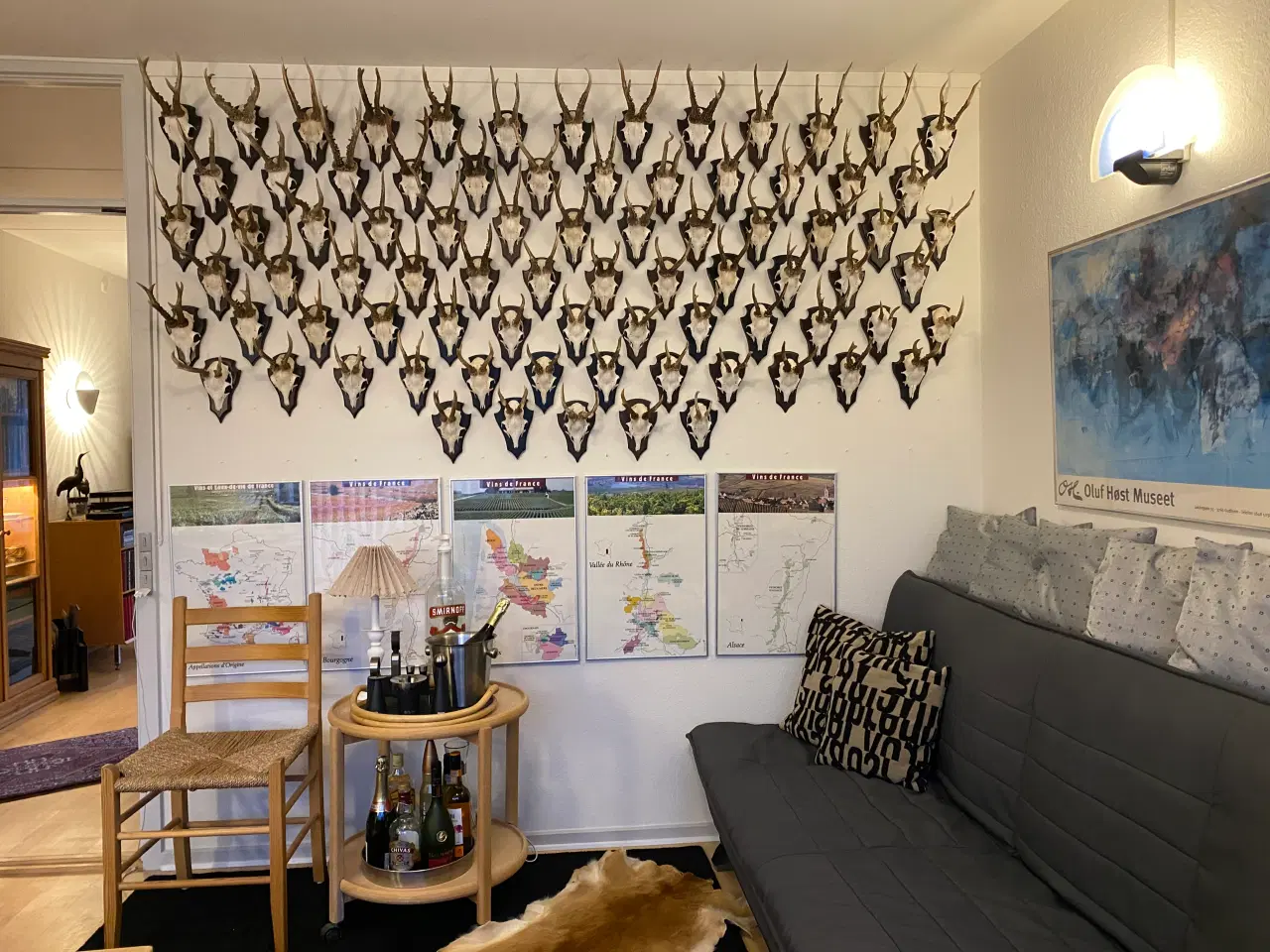 Billede 1 - Pga. af jagtophør sælges 80 stk. råbuk opsatse  