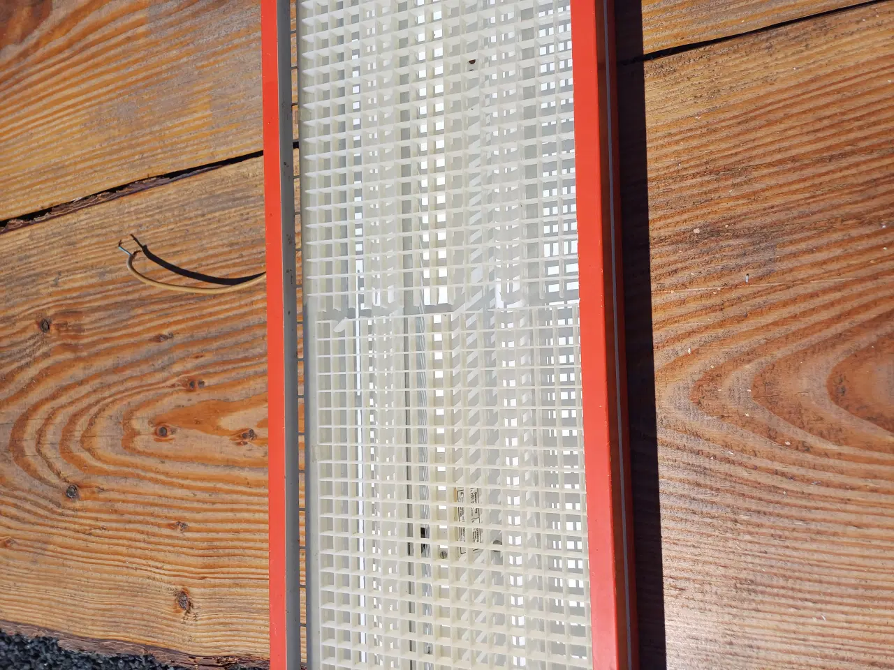 Billede 1 - Retro loftlampe i orange 