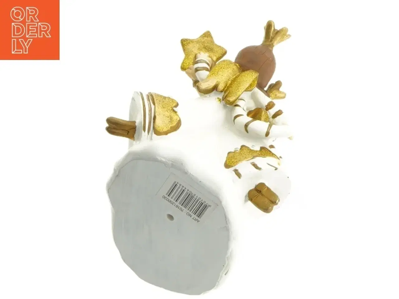 Billede 5 - Dekorativ figur med to engle og stjerne (str. 11x8x13,5 cm)