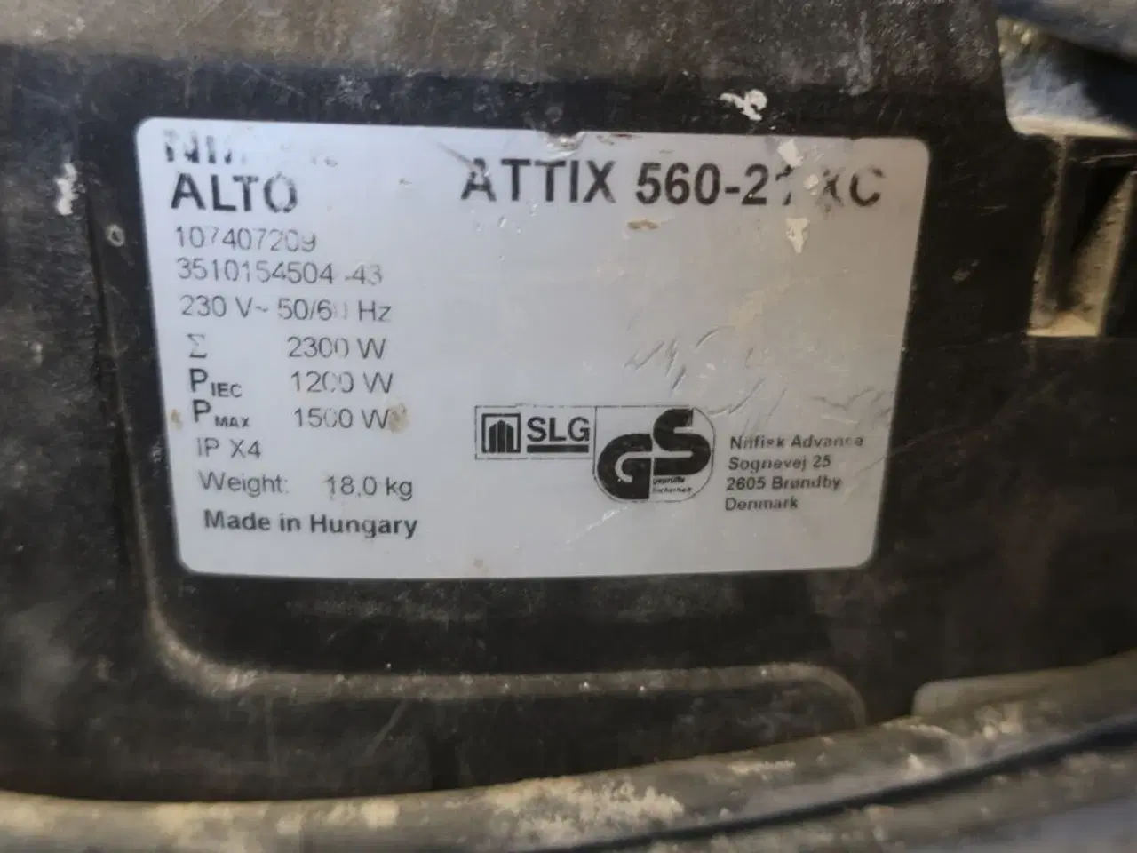 Billede 3 - Industristøvsuger NILFISK Model: ATTIX 560-21KC