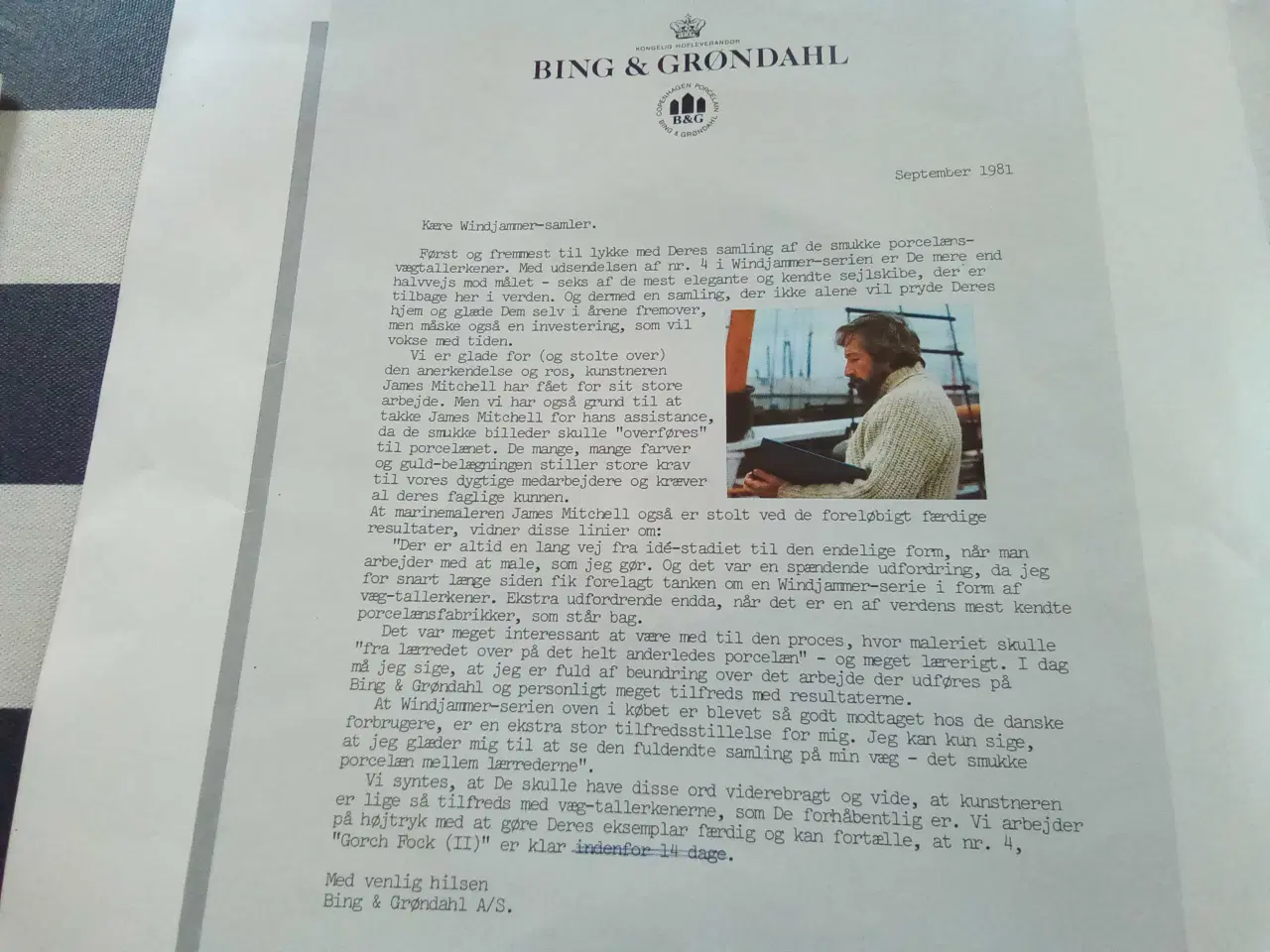 Billede 9 - Skibsplatter fra B & G .. skoleskibe