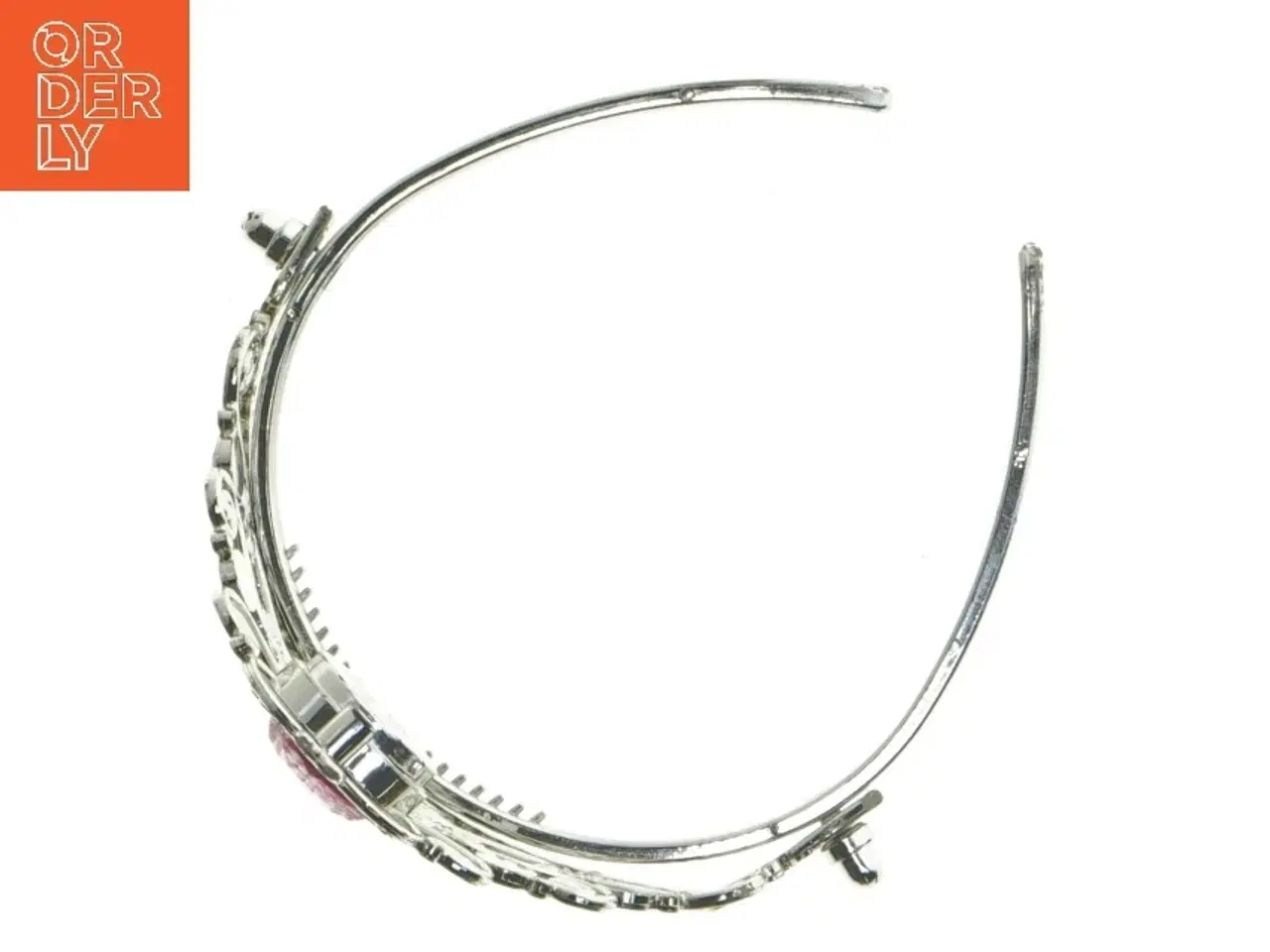 Billede 3 - Tiara med pink hjerte (str. Ø 11 cm)