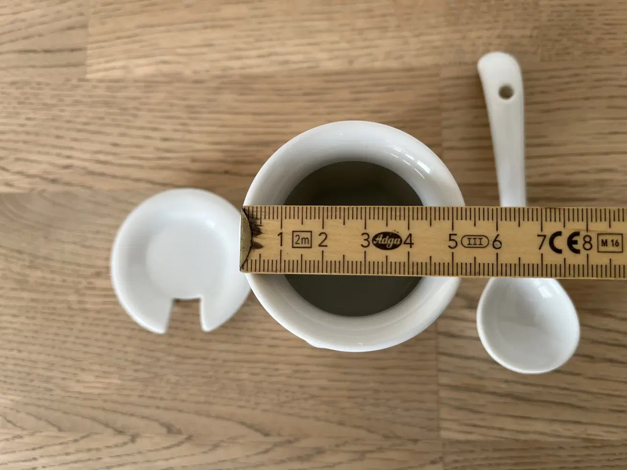 Billede 5 - Sennepskrukke med låg og ske