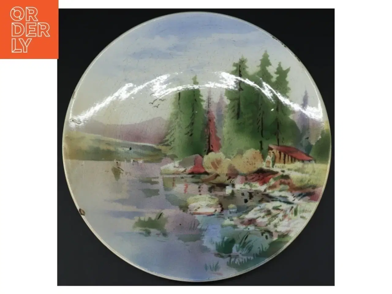 Billede 1 - Dekorativ platte (str. Ø. 28 cm)