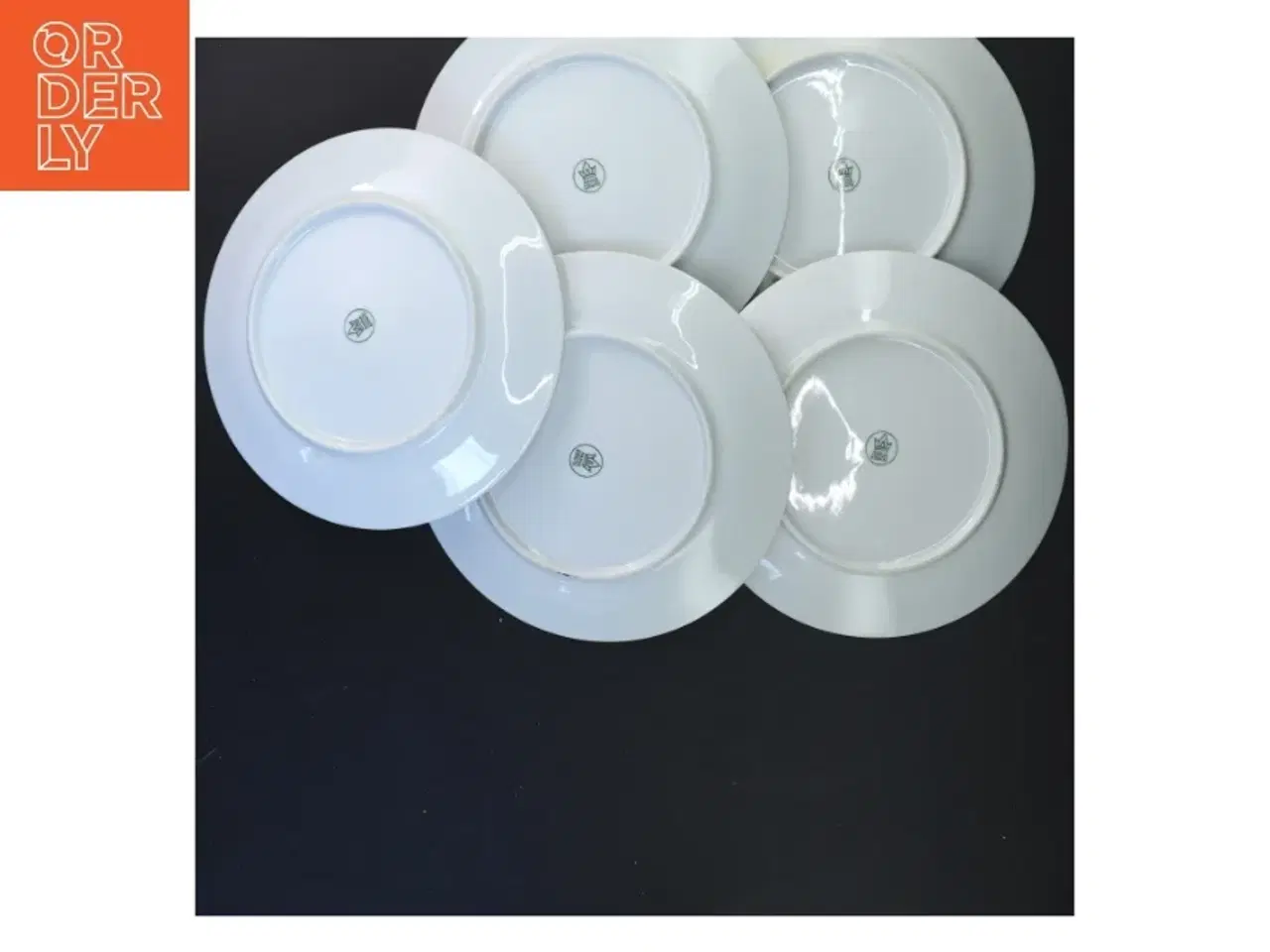 Billede 3 - Sæt af fem dekorative fisketallerkener (str. Ø 19 cm)