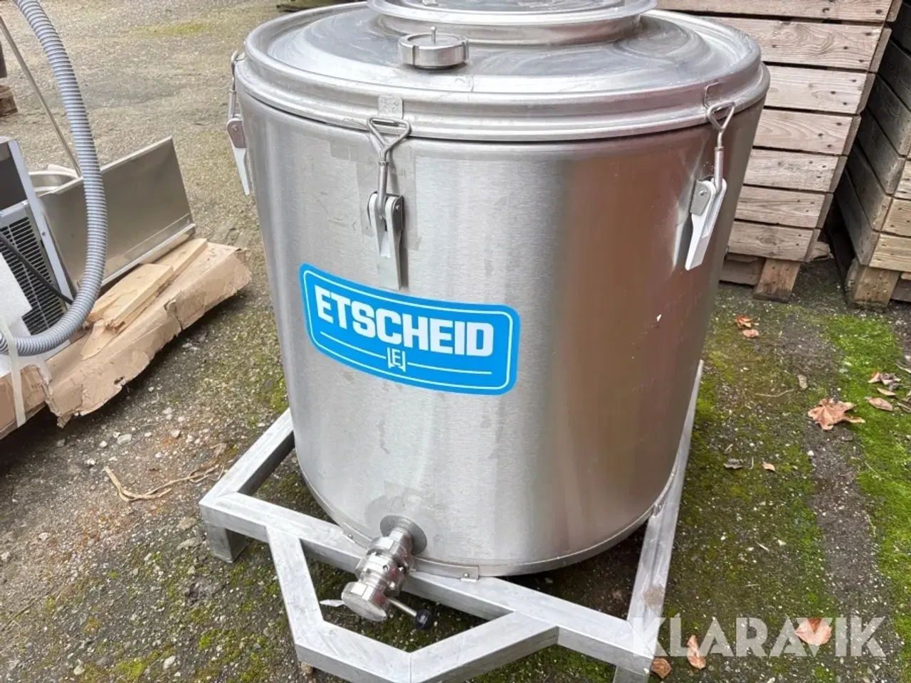 Billede 6 - Mælketransportsytem med tilhørende dyppekøler Etscheid 250L