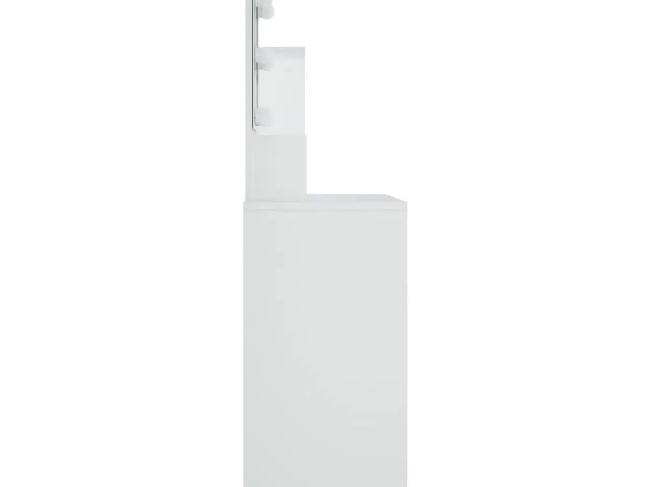 Billede 6 - Makeupbord med LED-lys 86,5x35x136 cm hvid