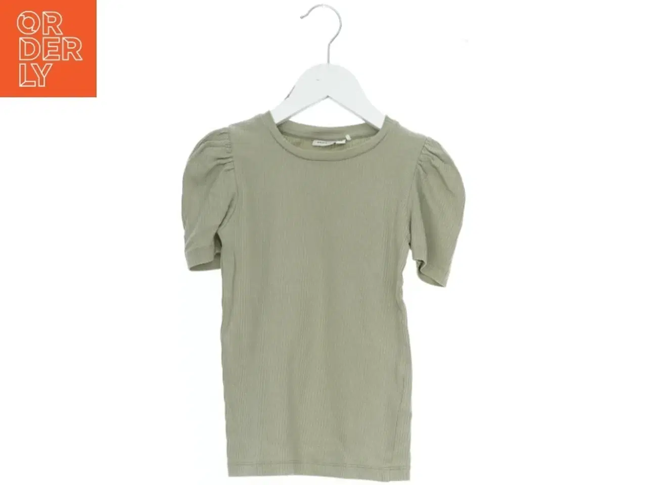 Billede 1 - Grøn T-Shirt med pufærmer fra Name It (str. 122)