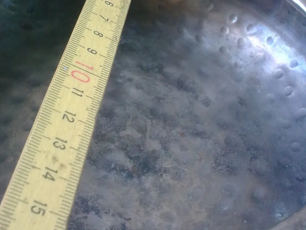 Billede 2 - Hamret metal deko skål NY eller Dansk kunst