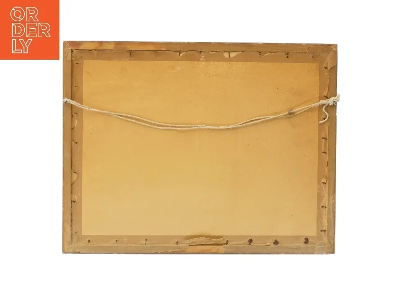 Billede 2 - Akvarel af strand med ramme (str. 37,5x29 cm)