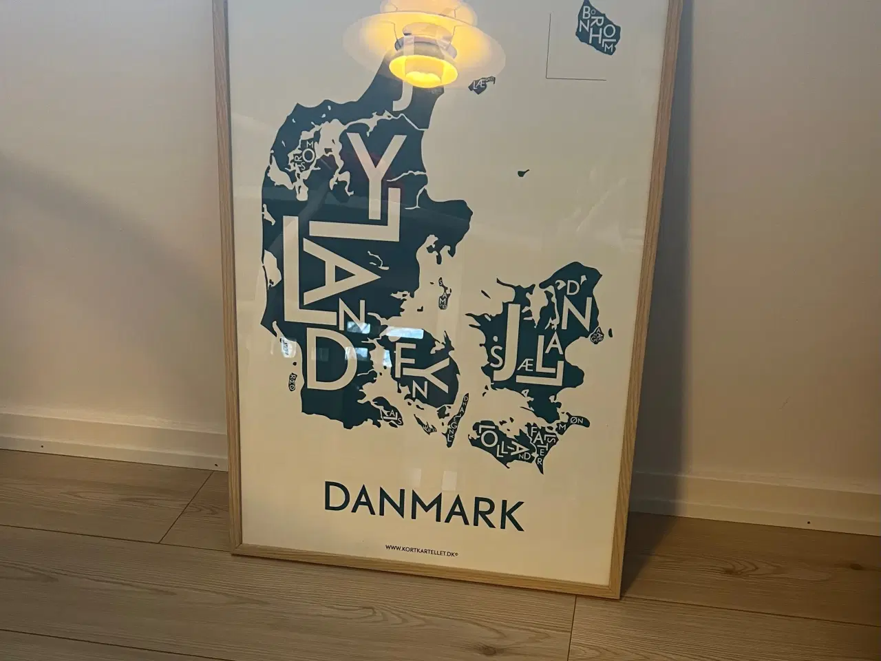Billede 1 - Plakat over Danmark fra Kortkartellet 