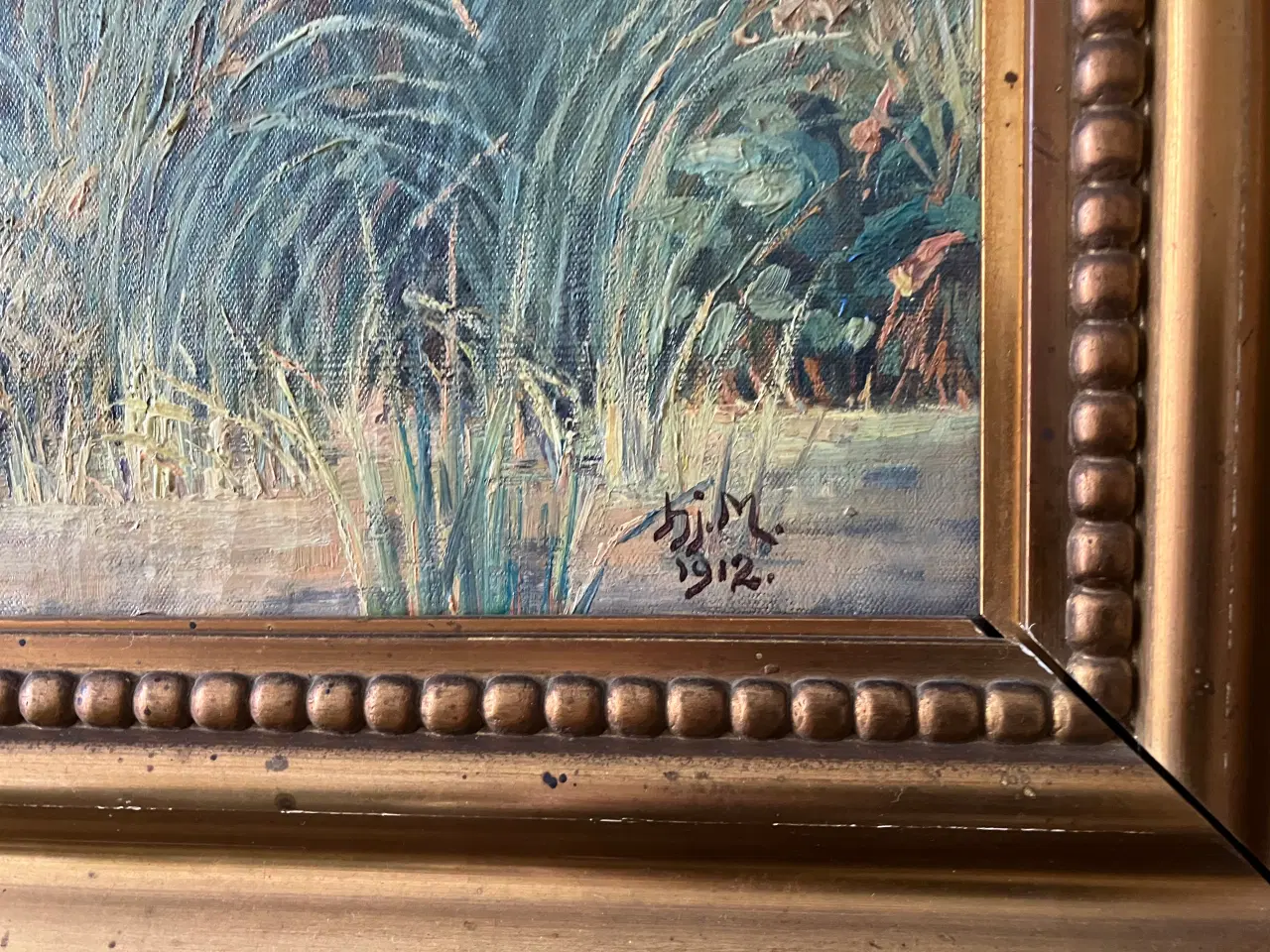 Billede 2 - Oliemaleri: Præstegård ved Dageløkke