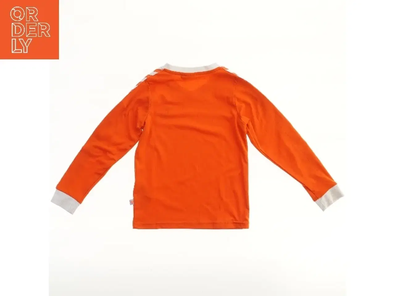 Billede 2 - Langærmet trøje med mønstrede ærmer fra Hummel (str. 116)