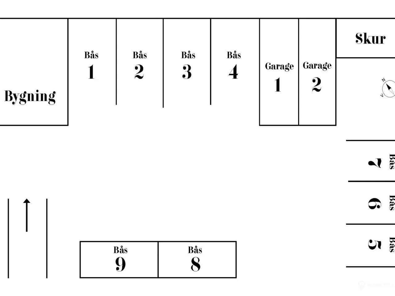 Billede 8 - P-plads 1 på Smallegade – central gårdparkering