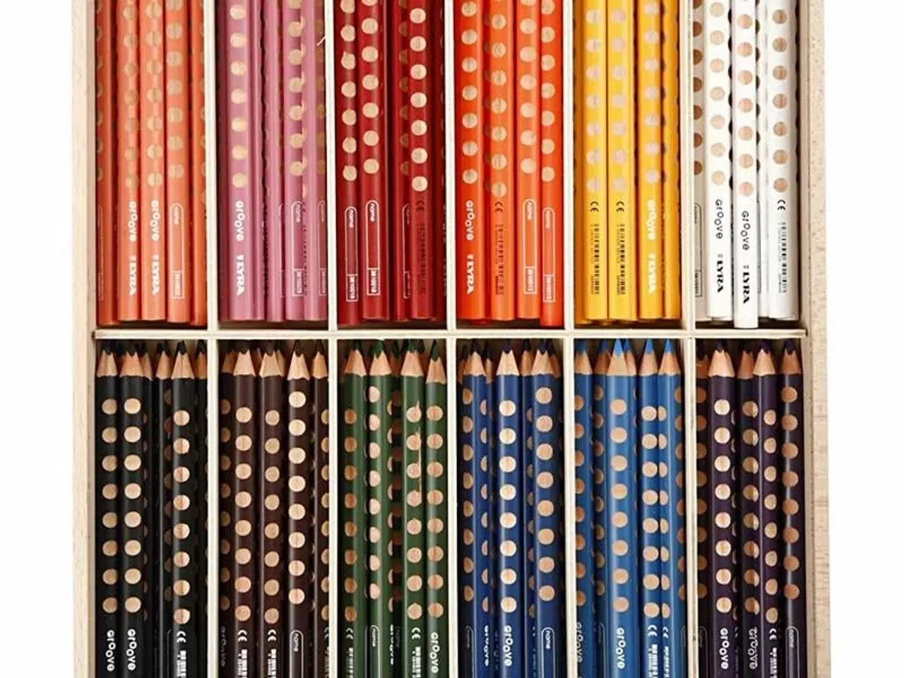 Billede 1 - Groove Farveblyanter - Ergonomisk, 12 stk. Ass. Farver