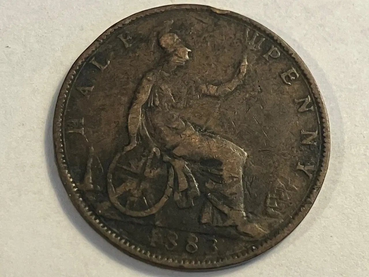 Billede 1 - Half Penny 1883 England
