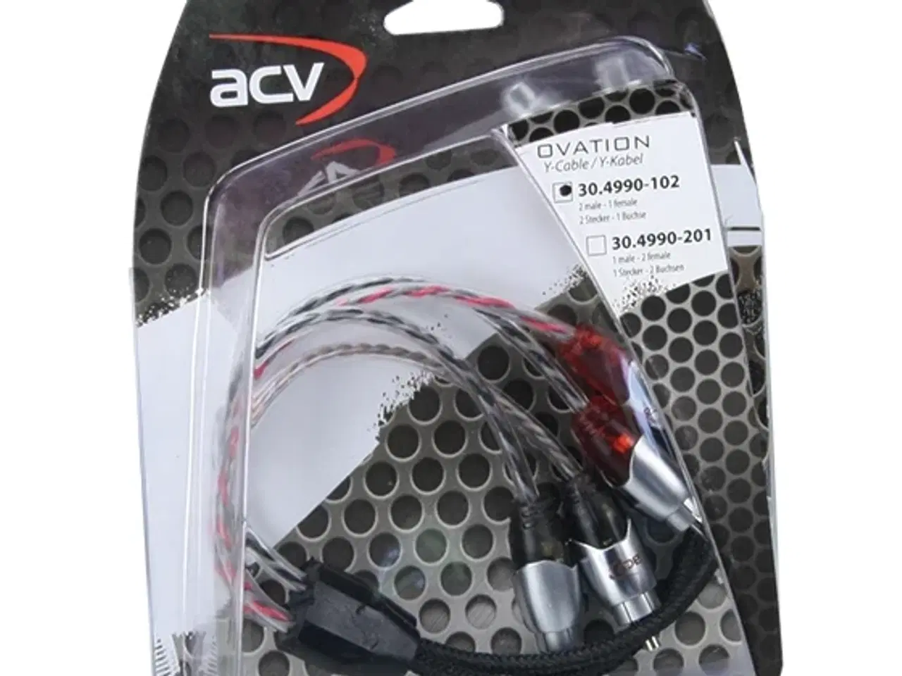 Billede 1 - Y-phonokabel  2 hun -> 4 han exclusive