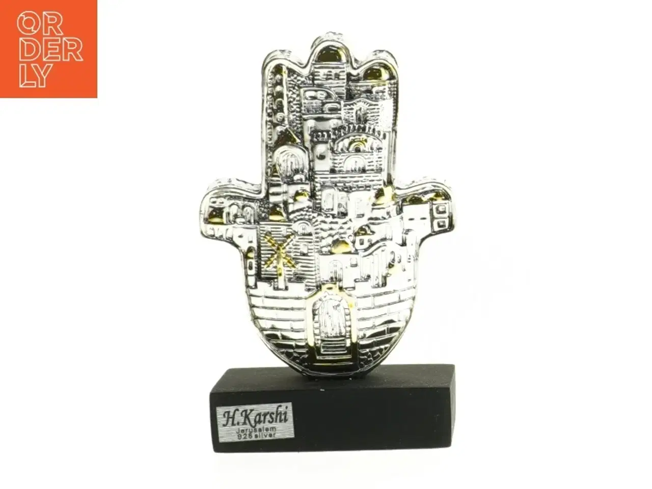 Billede 1 - Dekoration på sokkel fra H.Karshi (str. 14 cm)