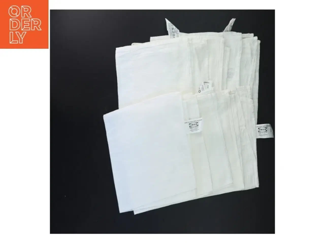 Billede 1 - Hvide stof servietter fra IKEA (str. 37x38 cm)