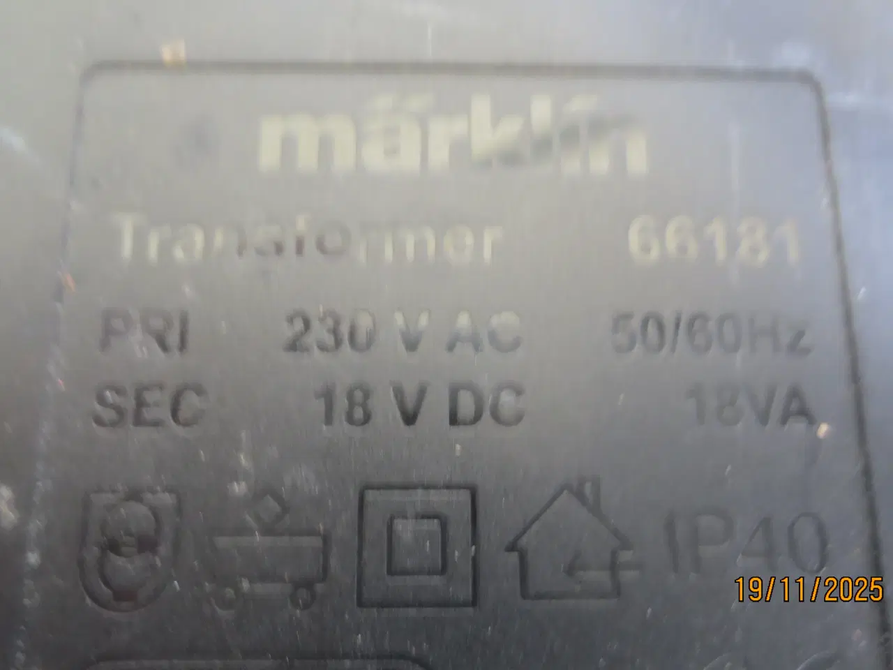 Billede 5 - 1 stk Mærklin Transformer 