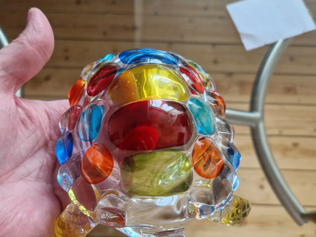 Billede 2 - Skildpadde I krystalglas ny 