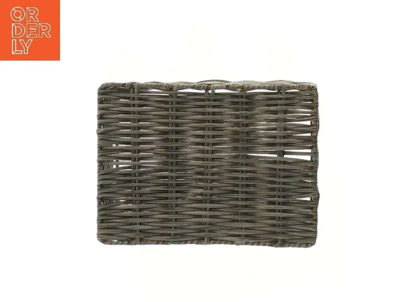 Billede 2 - Kurv i flettet materiale (str. 12x6x23 cm)