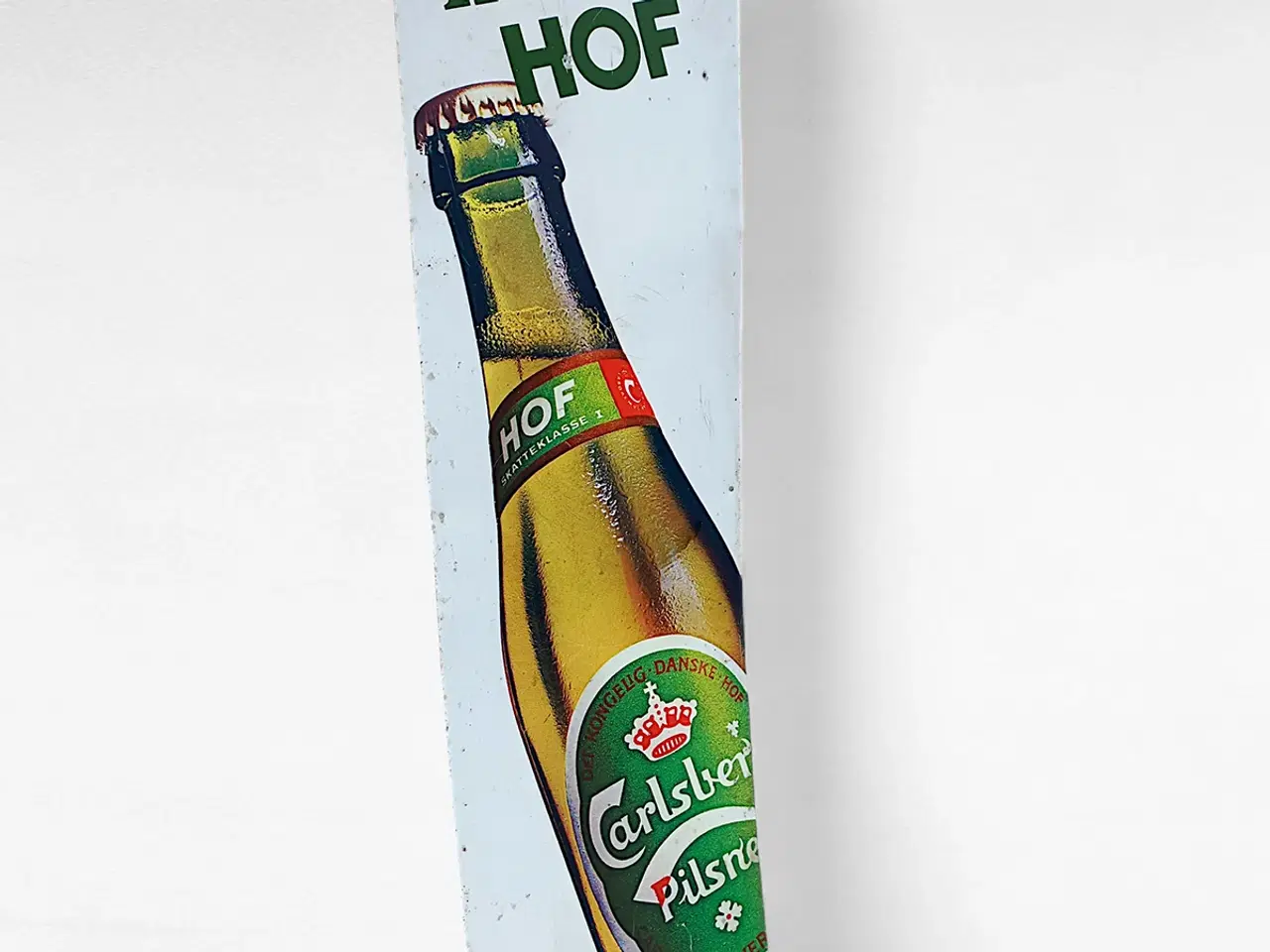 Billede 7 - Vintage Carlsberg Hof metalskilt – “helst en HOF”