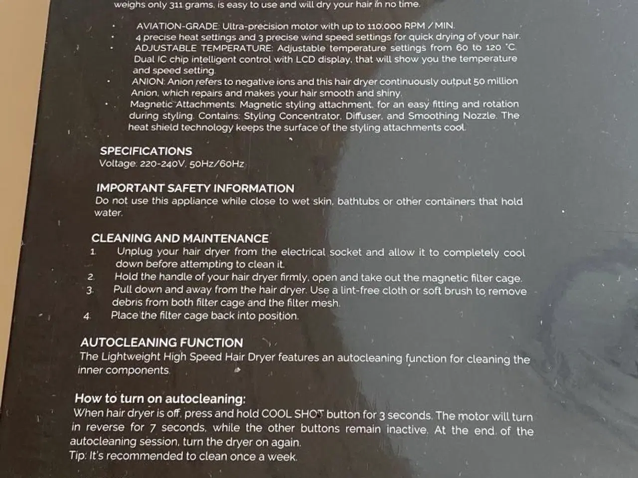 Billede 7 - Nicma The Lightweight Hige Speed Hair Dryer