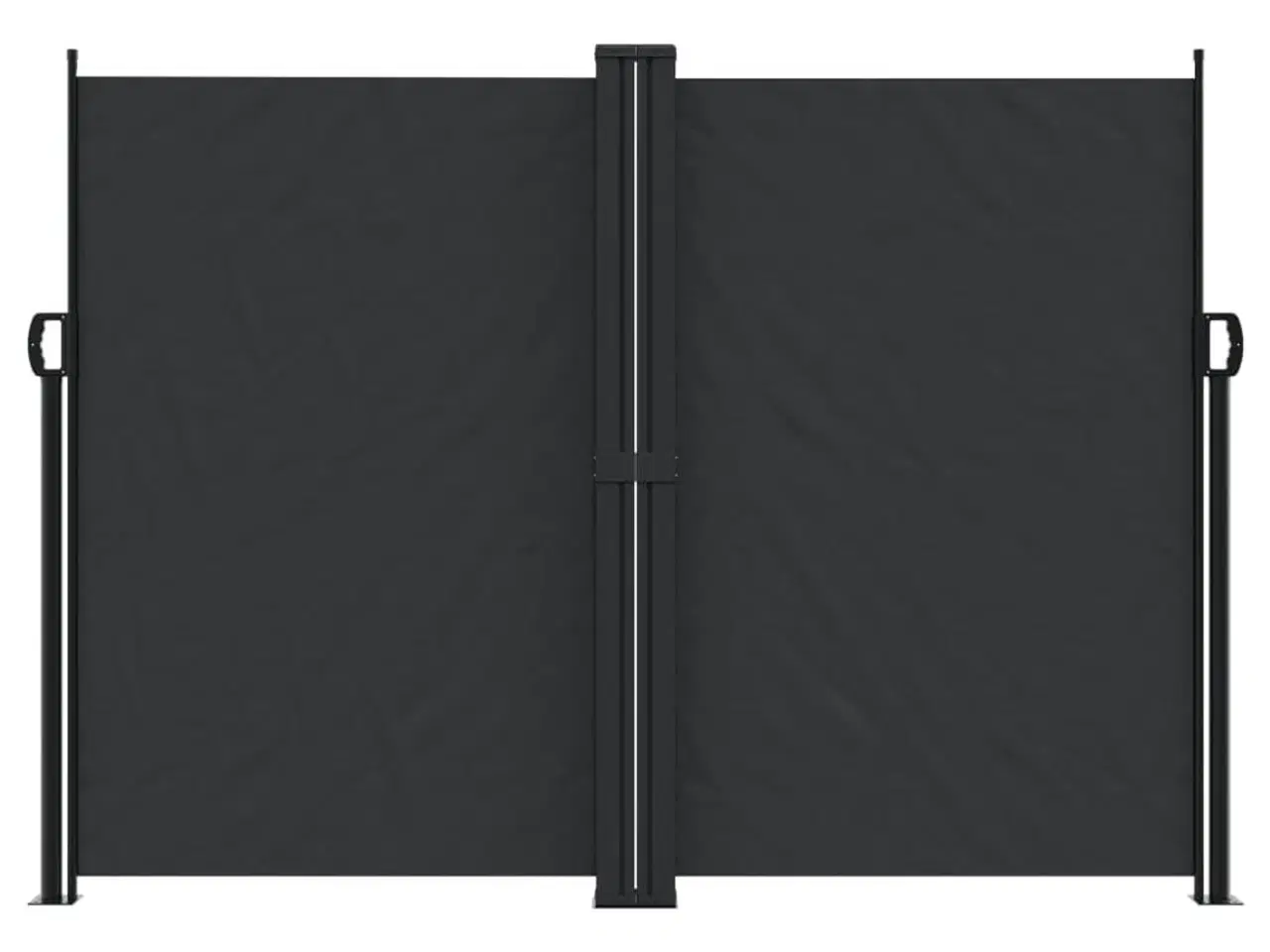 Billede 3 - Sammenrullelig sidemarkise 180x1200 cm sort