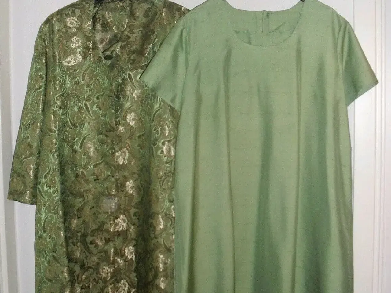 Billede 2 - Silkefrakke grønt mønster skræddersyet
