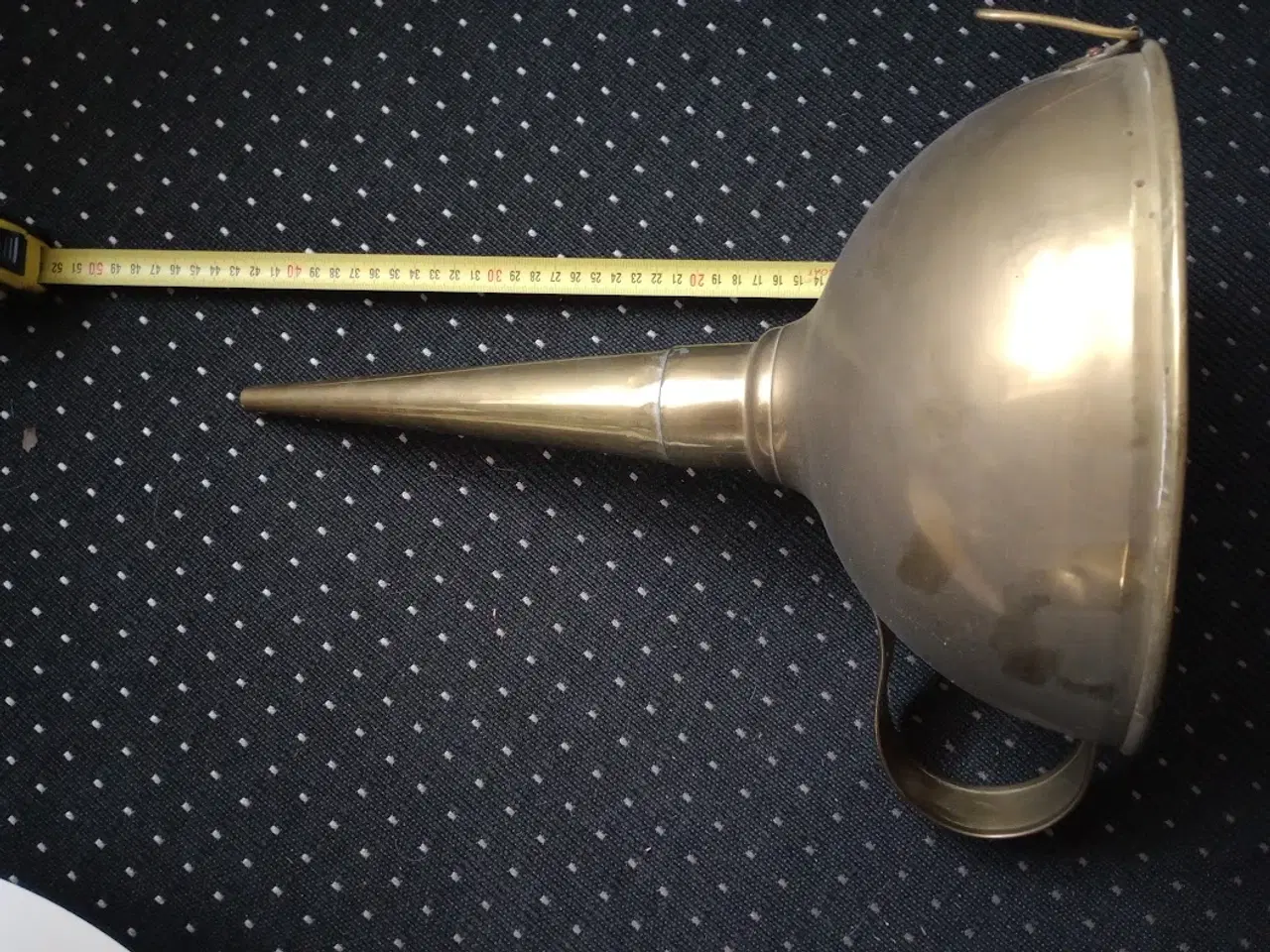 Billede 1 - Flot Stor Messing Tragt.