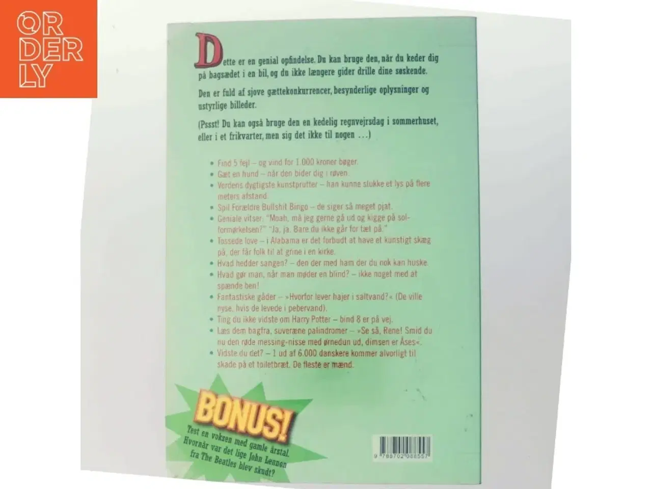 Billede 3 - Bagsædebogen : slut med kedelige dage! af Ole Knudsen (f. 1959) (Bog)