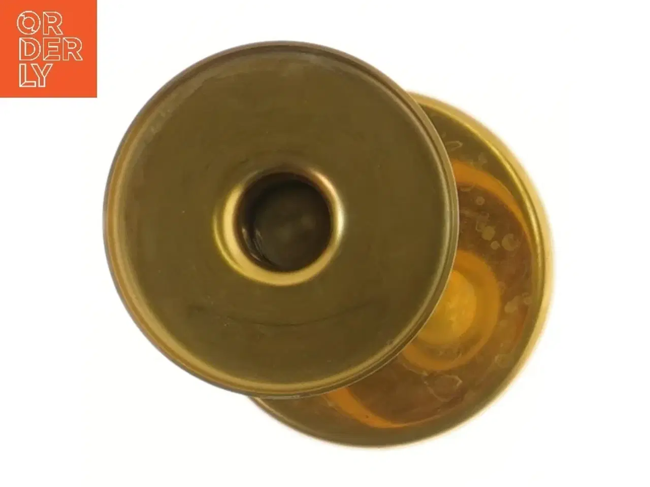 Billede 2 - Lysestage i metal (str. 21x10 cm)