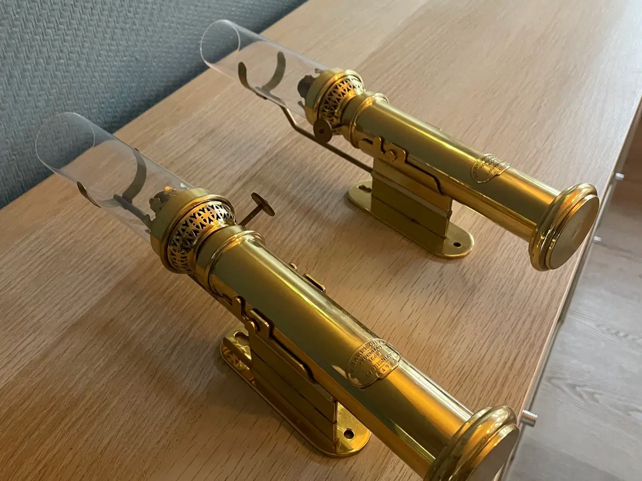 Billede 2 - 2 små petroleumslamper