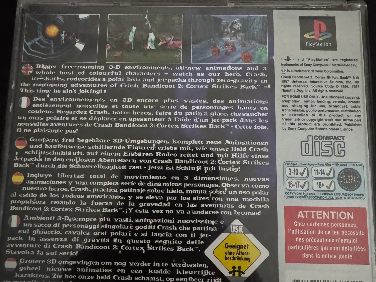 Billede 2 - Crash Bandicoot 2 PS1