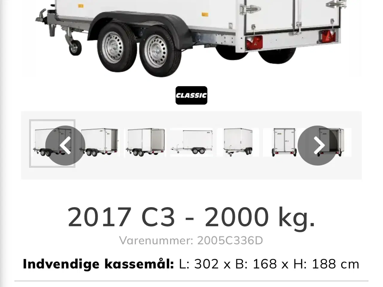 Billede 4 - Meget velholdt cargotrailer.