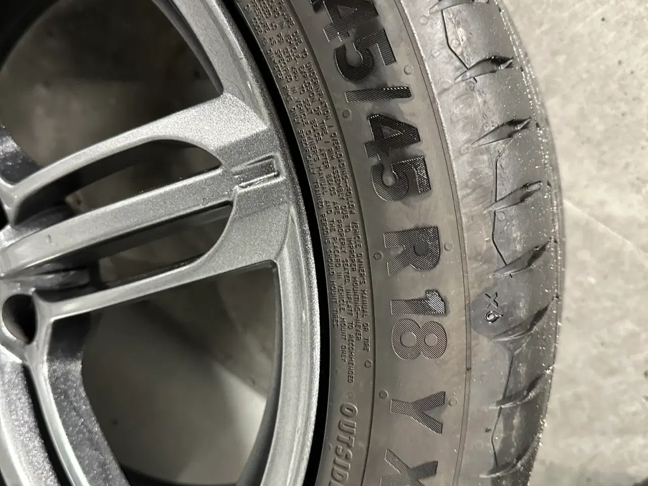 Billede 6 - 18" alufælge med sommerdæk 245/45 R 18 Y XL