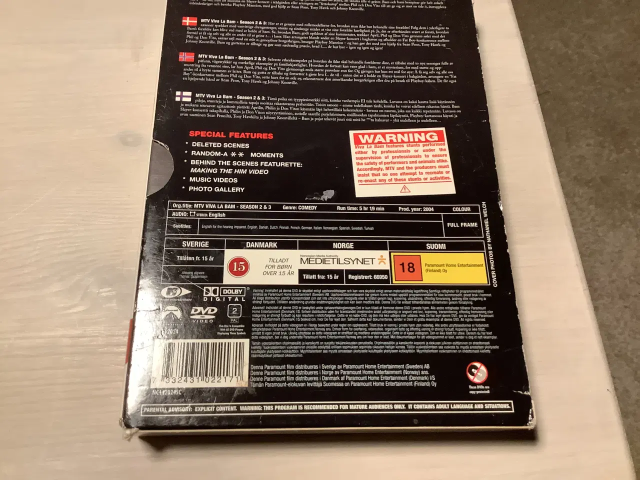 Billede 2 - MTV Viva La Bam DVD sæson 2 og 3 boks samt bonus 