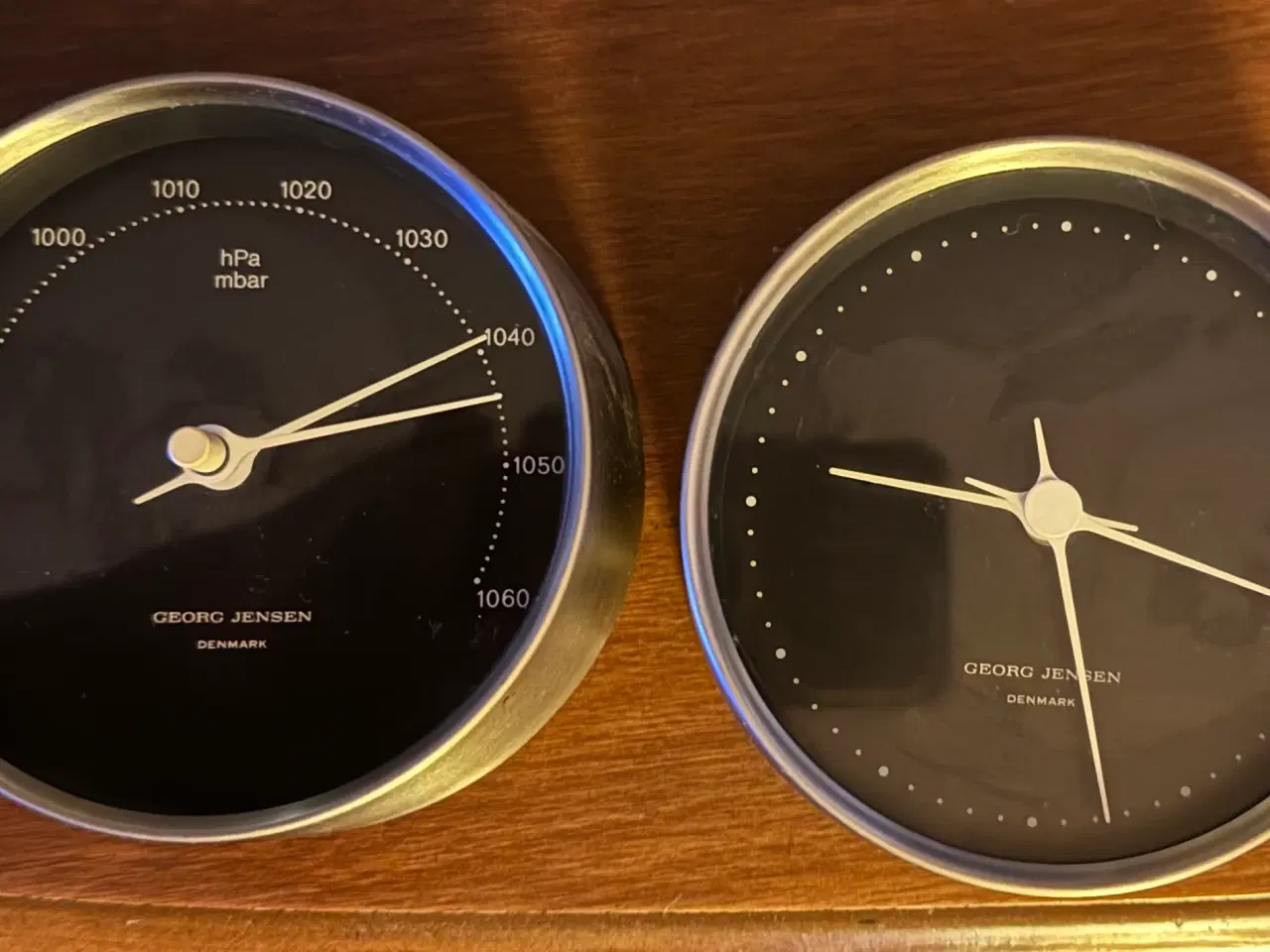 Billede 1 - Georg Jensen Henning Koppel barometer Ø10cm - stål