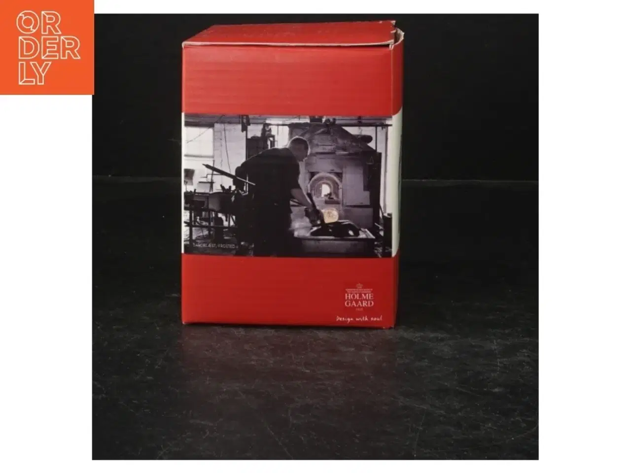 Billede 2 - Frostet glas vase fra Holmegaard (str. 13 cm)