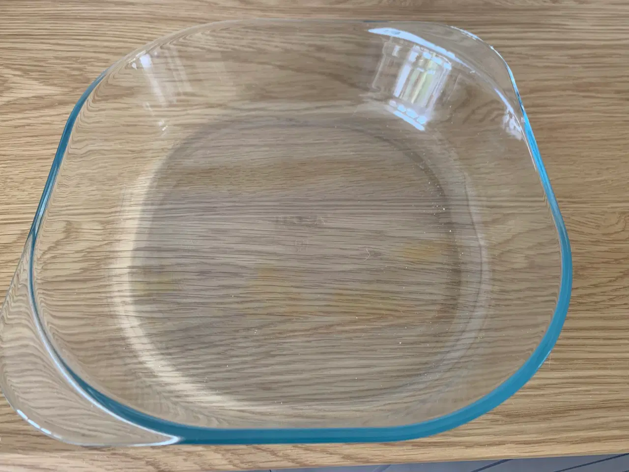 Billede 1 - Firkantet ovnfast fad af klart glas