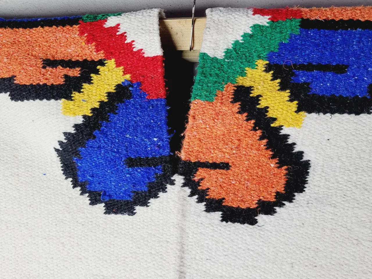 Billede 3 - ⭐️· Vintage mexicansk tæppeponcho med unikt design