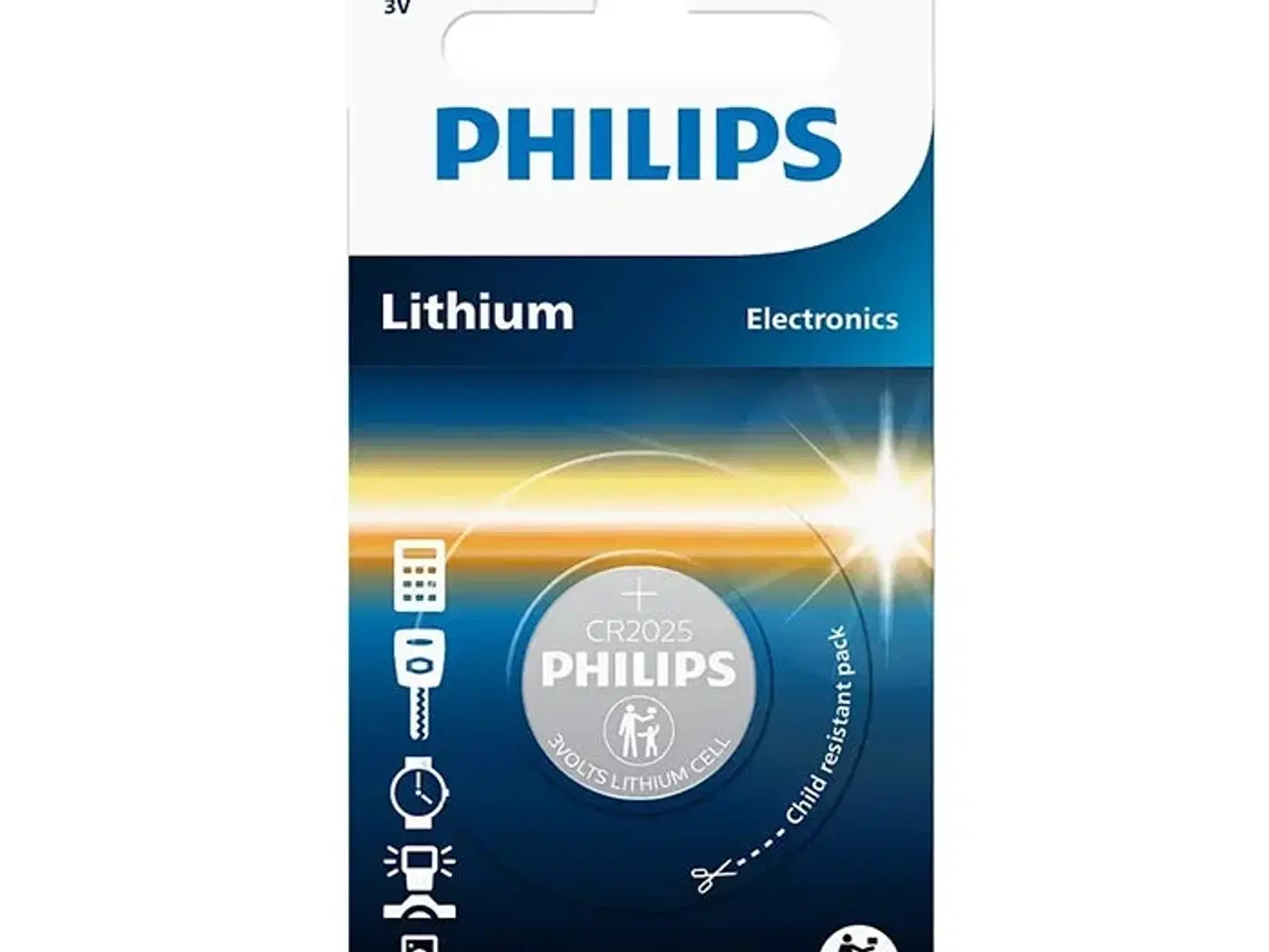 Billede 1 - Philips CR2025 Knapcelle batteri 3V