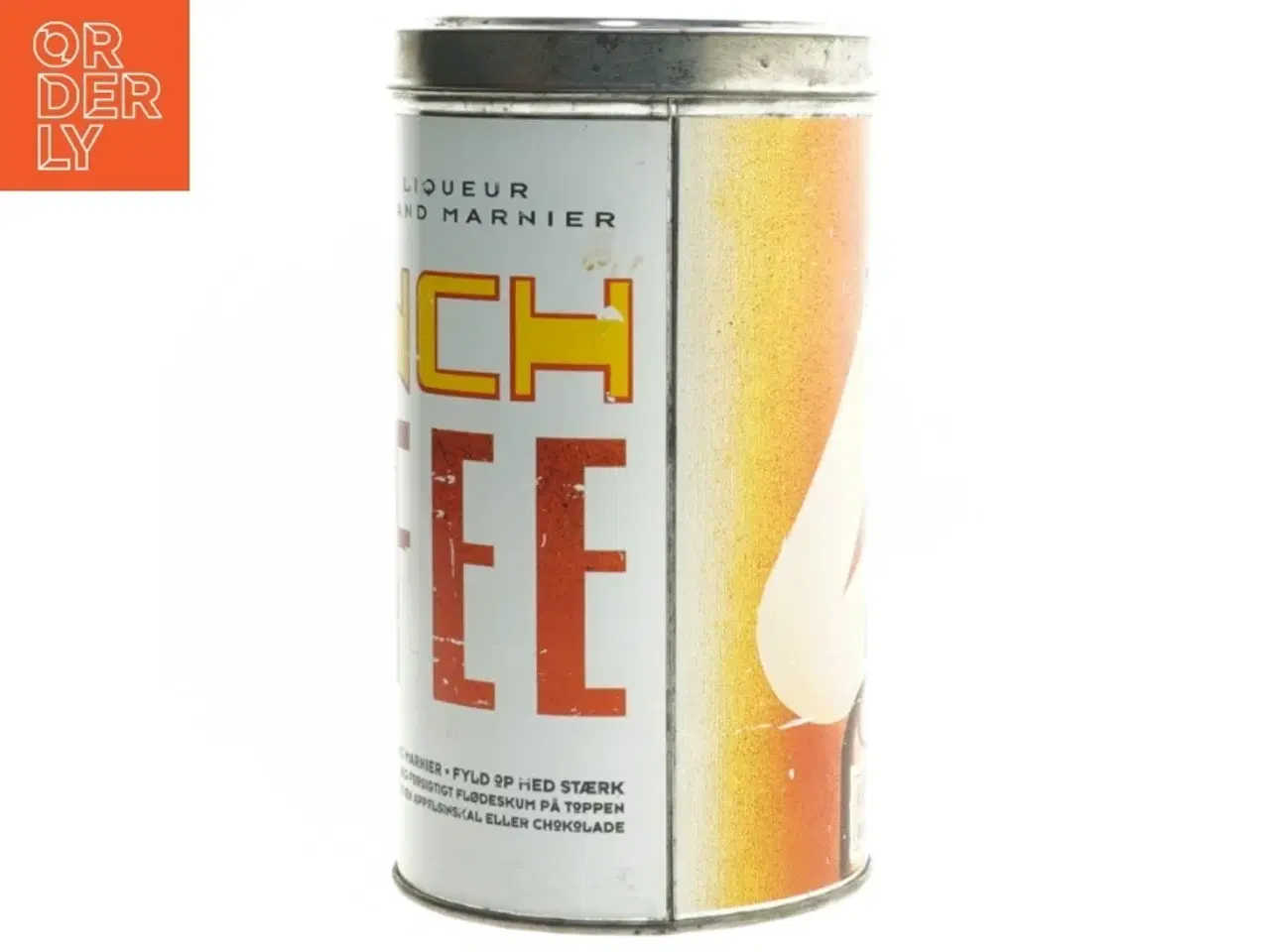 Billede 3 - Retro kaffedåse med kvinde motiv (str. Ø 11 cm længde 20 cm)