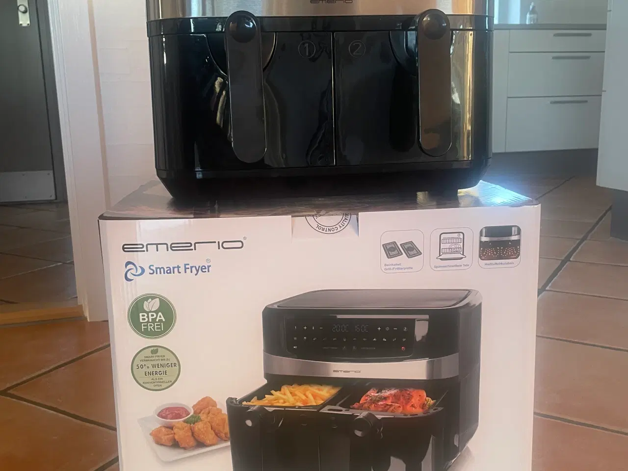 Billede 1 - Airfryer med Dual zone - 2 skuffer