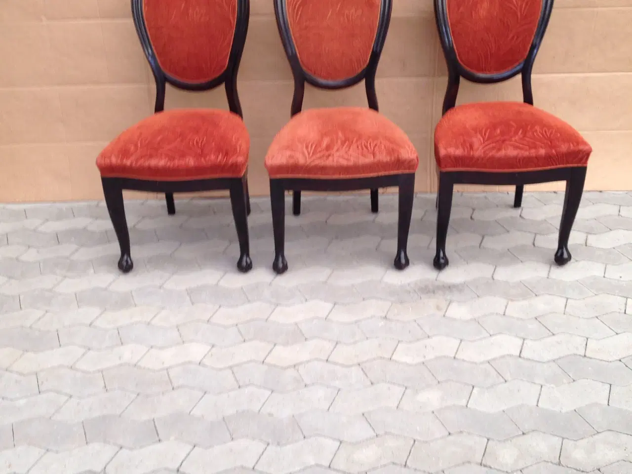 Billede 2 - 3 stole med stof