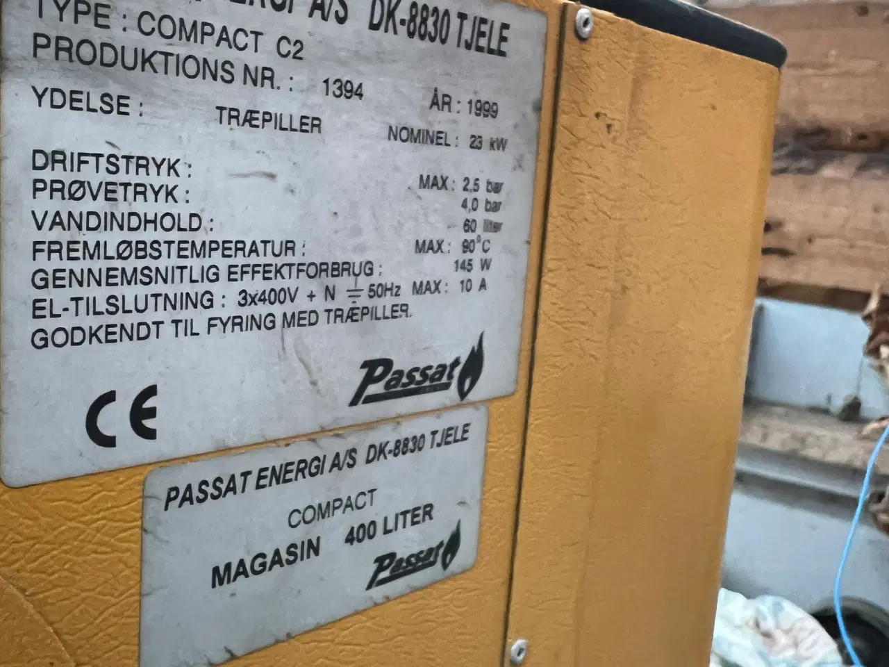 Billede 1 - Passat C2 400l fødesilo m. Ilt styring 