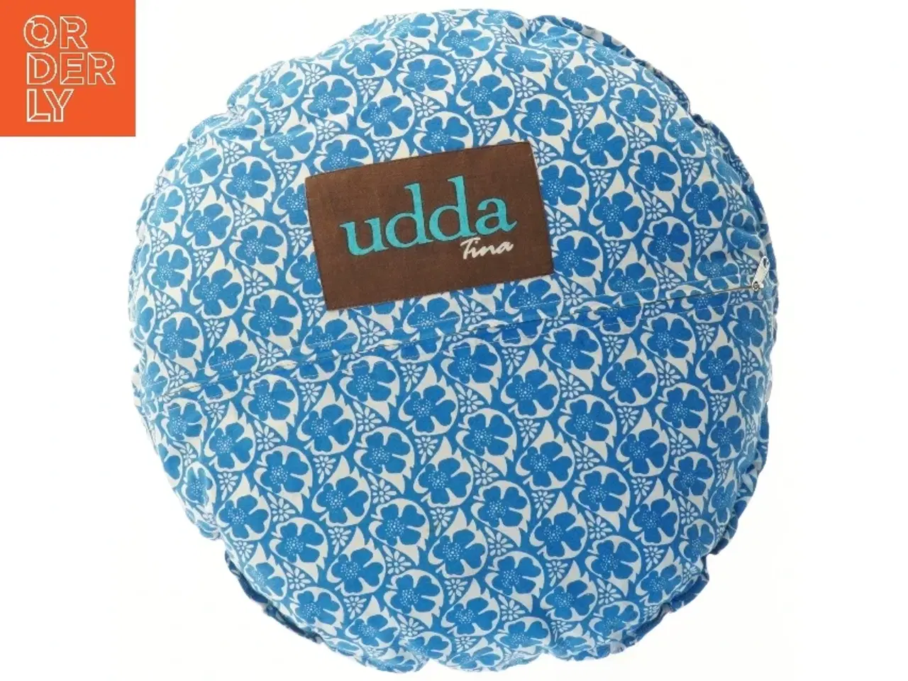 Billede 2 - Rund pude med blomstermønster fra Udda Tina (str. Ø 37 cm)