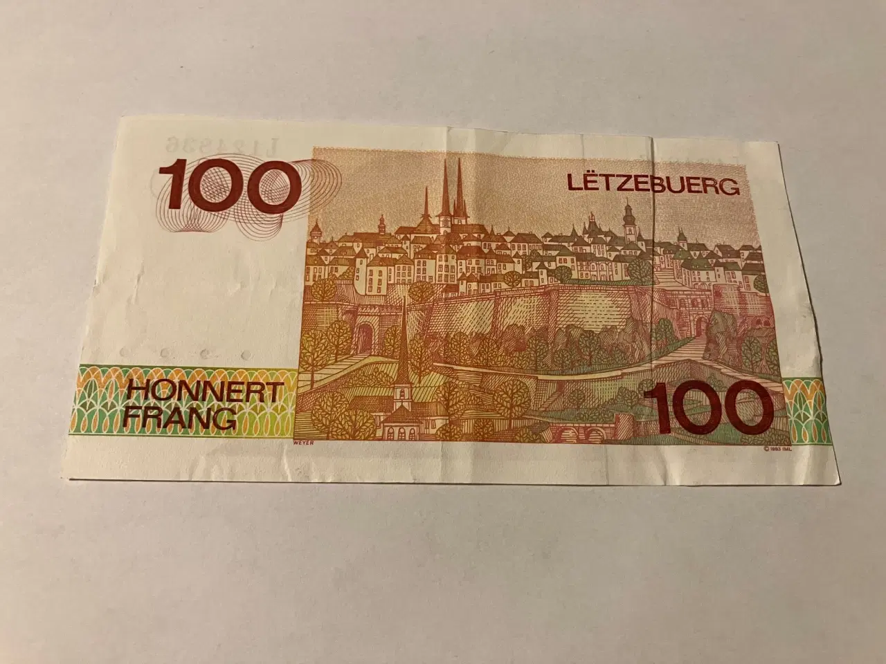 Billede 2 - 100 Francs Luxembourg